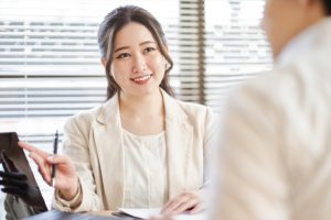 銀行への説明